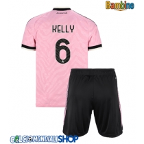 Maglie da calcio Juventus Lloyd Kelly #6 Seconda Maglia Bambino 2026-27 Manica Corta + Pantaloni corti)